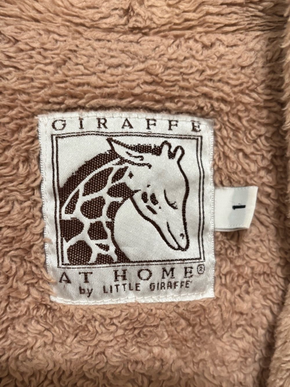 Giraffe at Home by Little Giraffe Chenille Robe size 1 Medium/Large - Picture 4 of 7